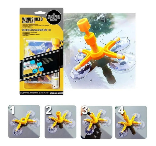 Kit Reparador de Parabrisas y Vidrios – Resina de Reparación