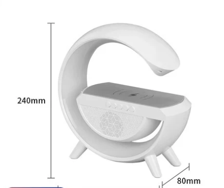 Lámpara Inteligente LED RGB con Altavoz Bluetooth y Cargador Inalámbrico 4 en 1