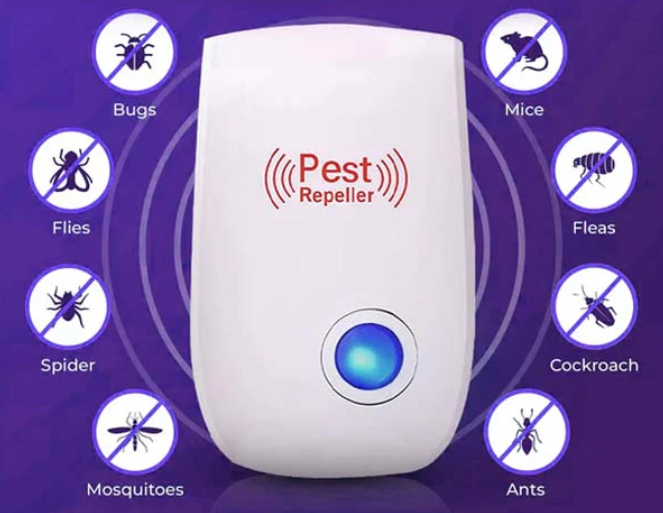 Repelente Electrónico Ultrasónico – Aleja Plagas e Insectos sin Químicos
